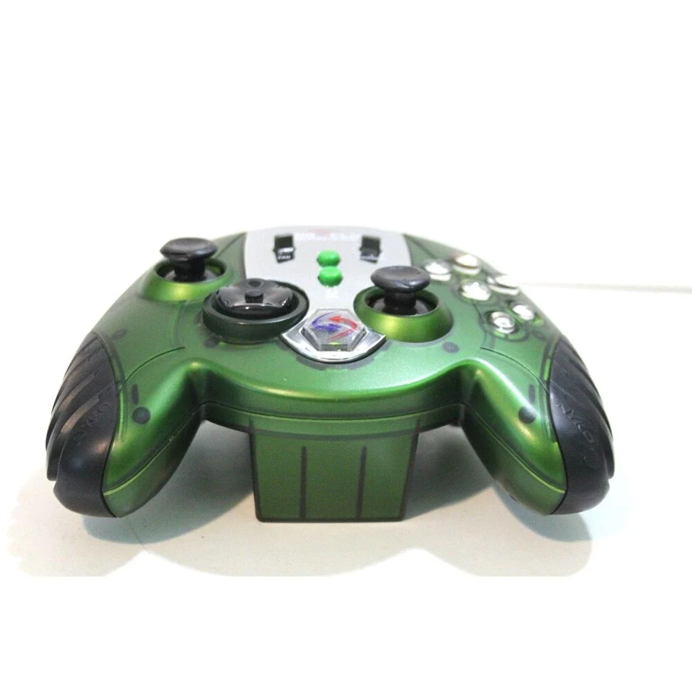 Nyko Air Flo EX Wireless Xbox Controller Green Built In Fan Cooling Untested